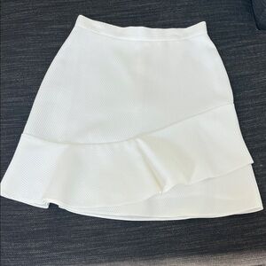 Reiss Asymmetrical Cream Skirt
